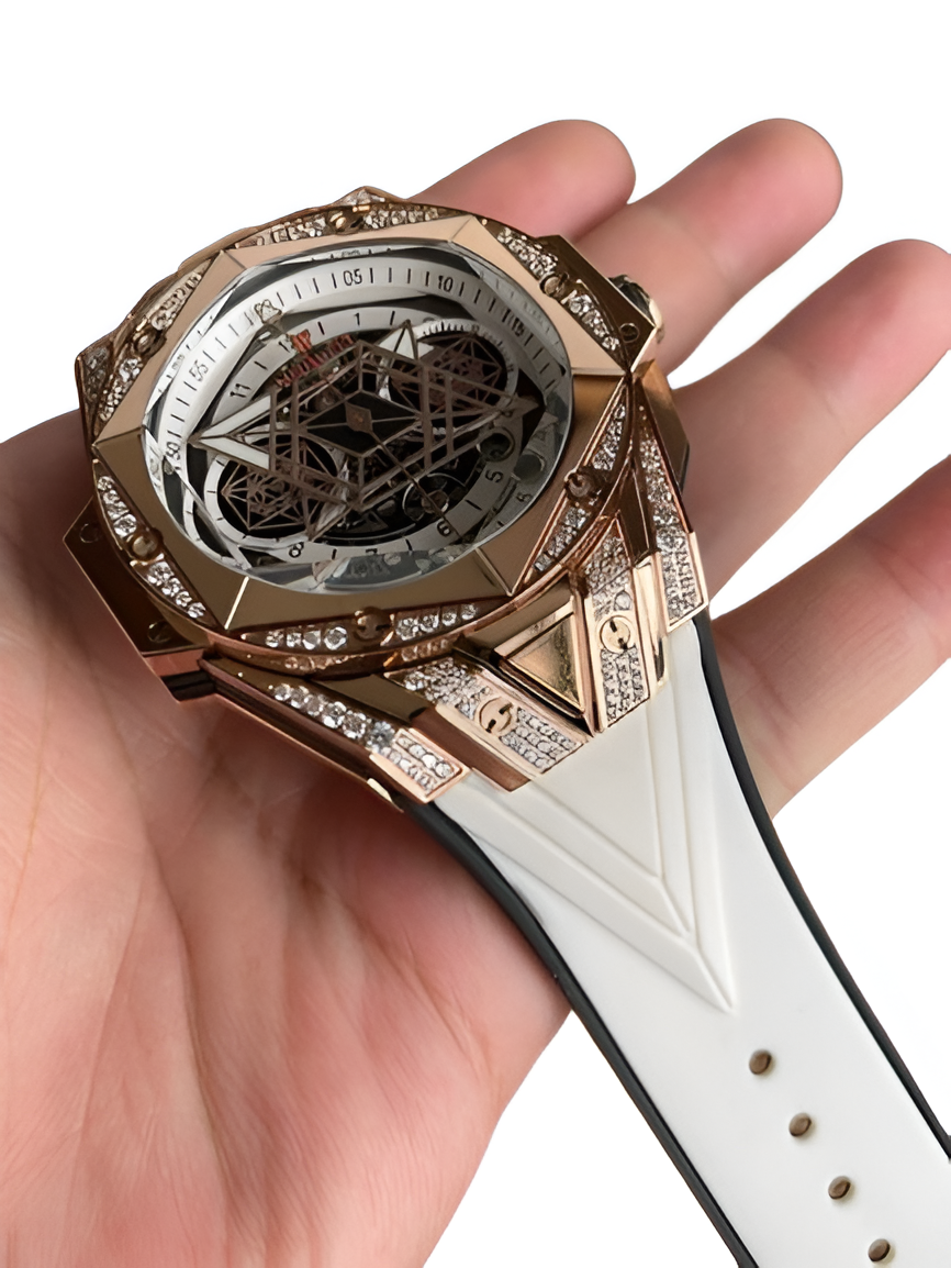 Hublot Big Bang Sang Bleu II King Gold White Diamonds
