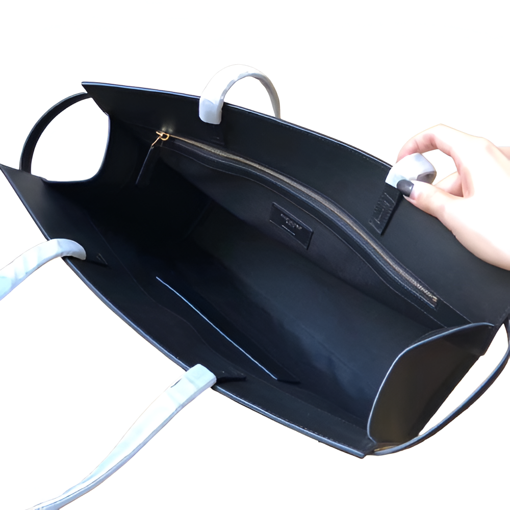 YSL Classic Black Leather Tote Bag