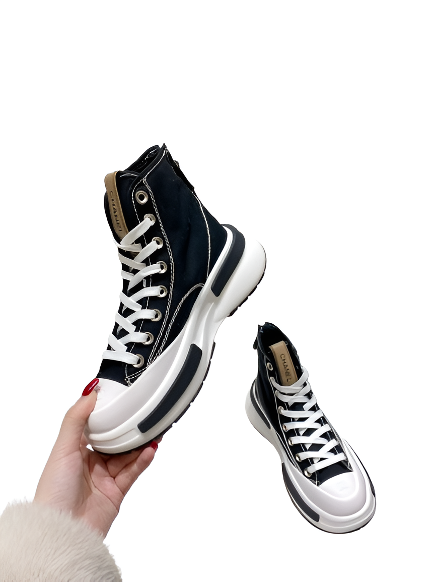 CHANEL High-Top Sneakers