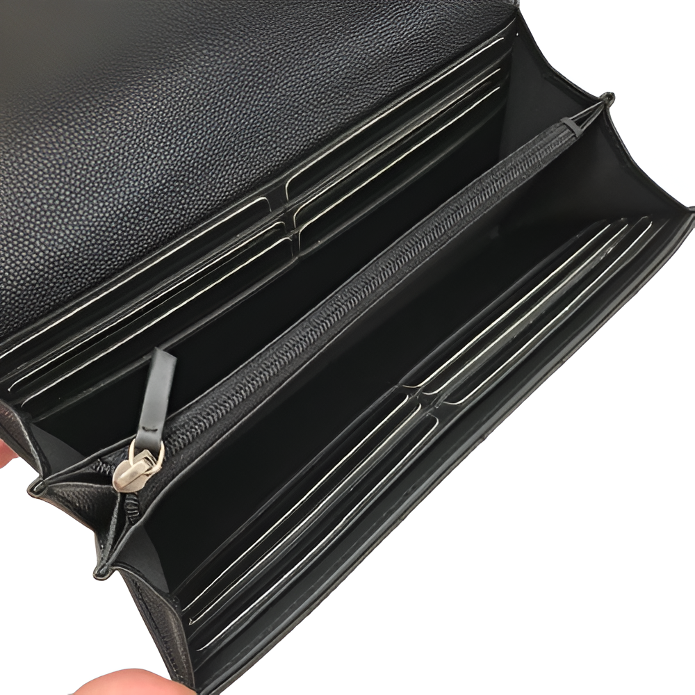 Chanel-Inspired Quilted Flap Wallet