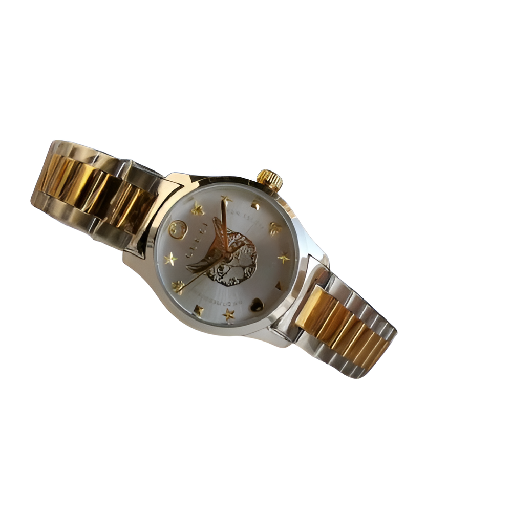 Hermes Butterfly Dial Watch Set - Silver Tone Matching Duo