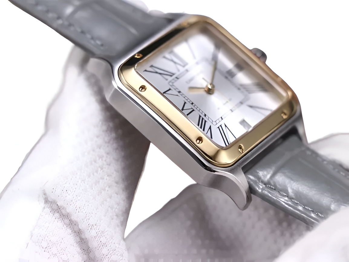 Cartier Santos Two-Tone (White & Gold)