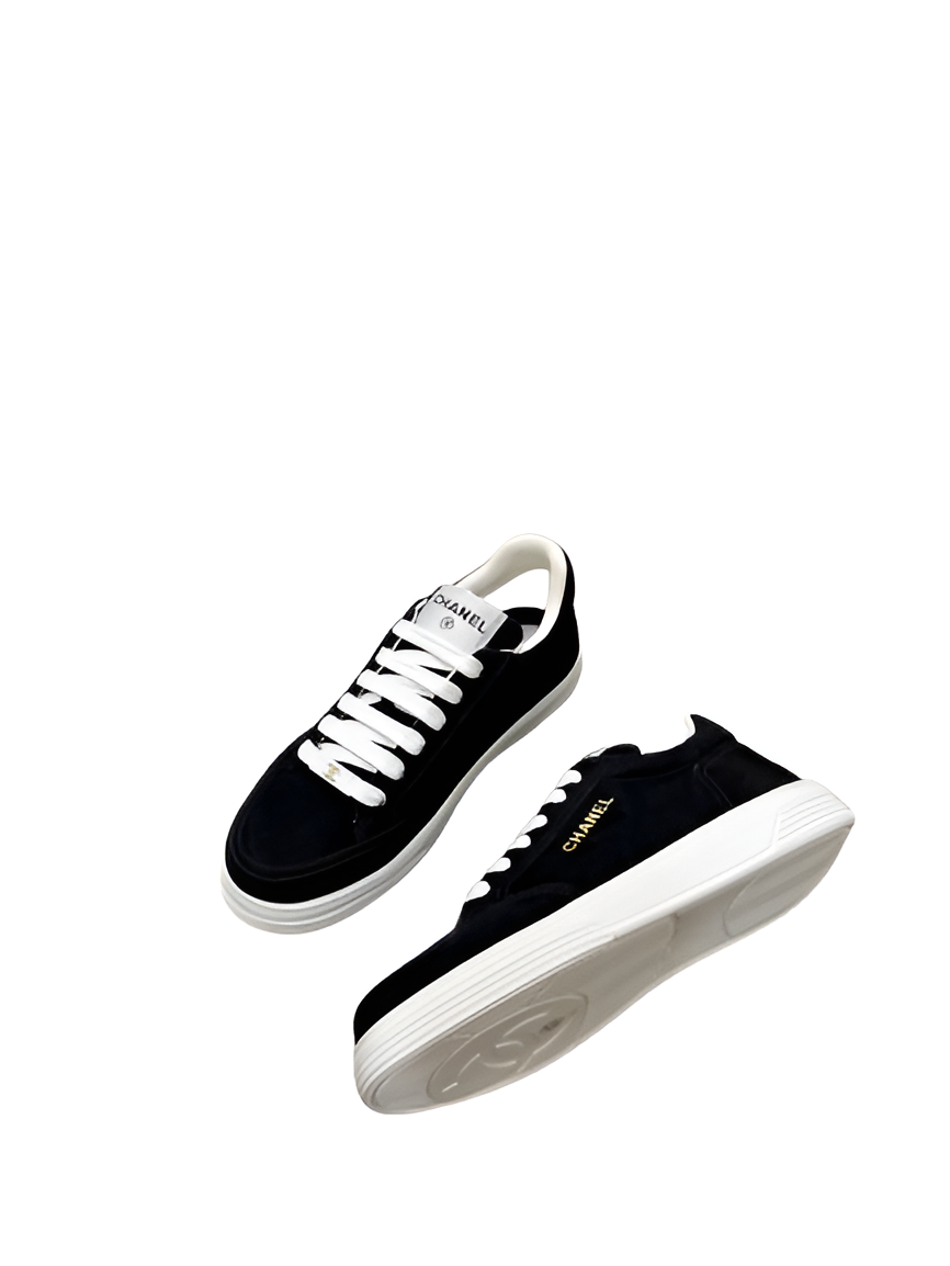 CHANEL Men's Black Classic Sneakers