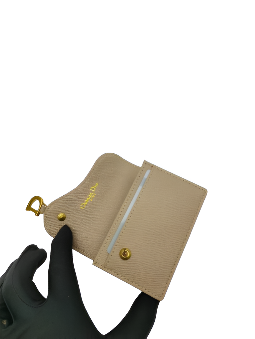 Dior Saddle Flap Card Holder