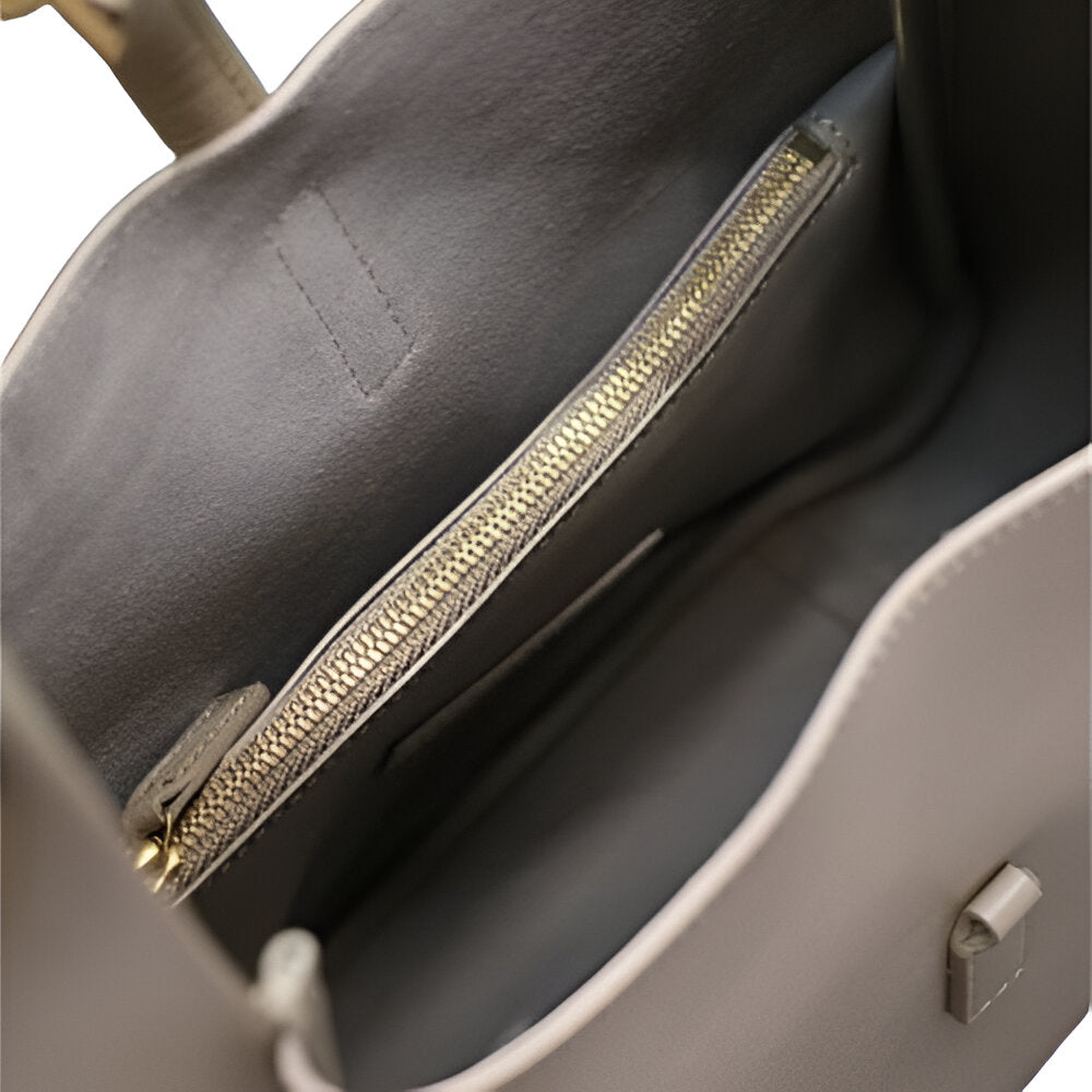 YSL Beige Leather Hobo Bag