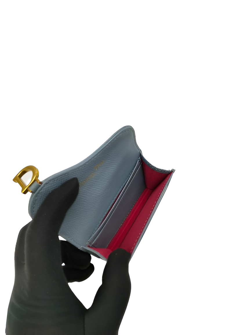 Dior Saddle Flap Card Holder