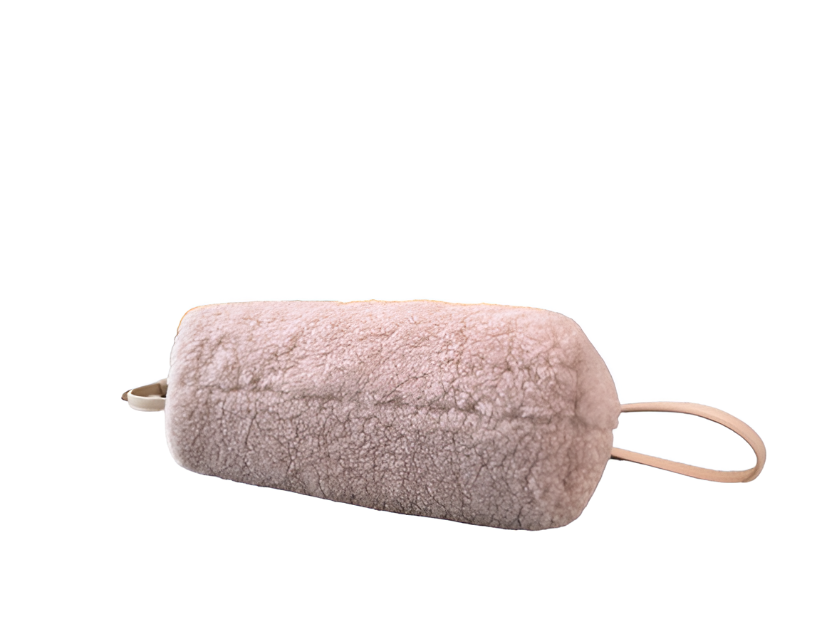 Fendi Pink Shearling Shoulder Bag