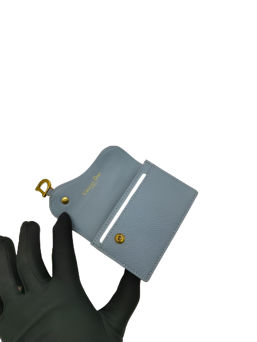 Dior Saddle Flap Card Holder