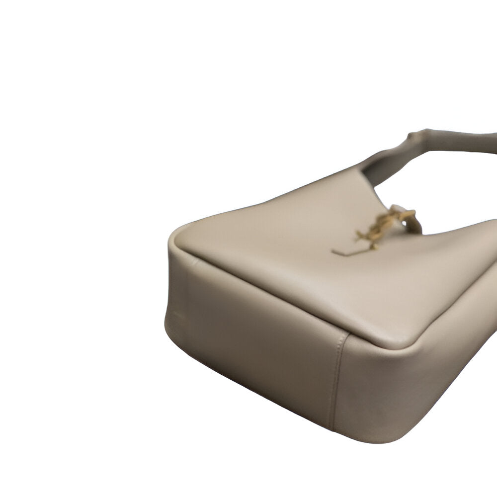YSL Beige Leather Hobo Bag
