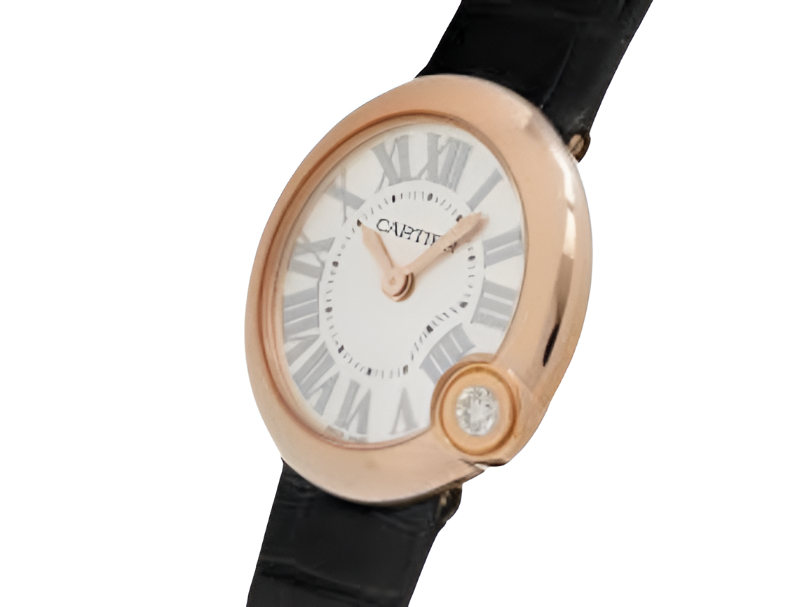 Cartier Diamond Bezel Rose Gold Women's Watch