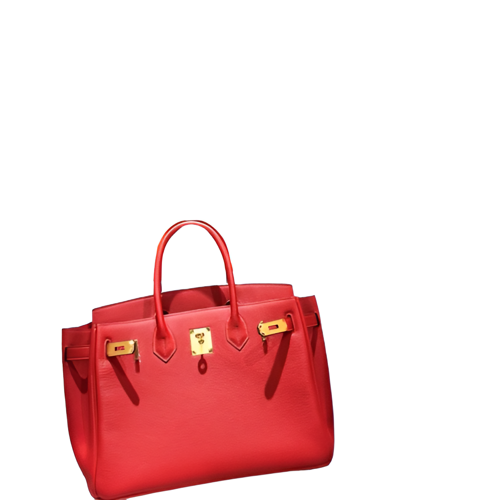 Premium Hermes-Inspired Red Tote Bag
