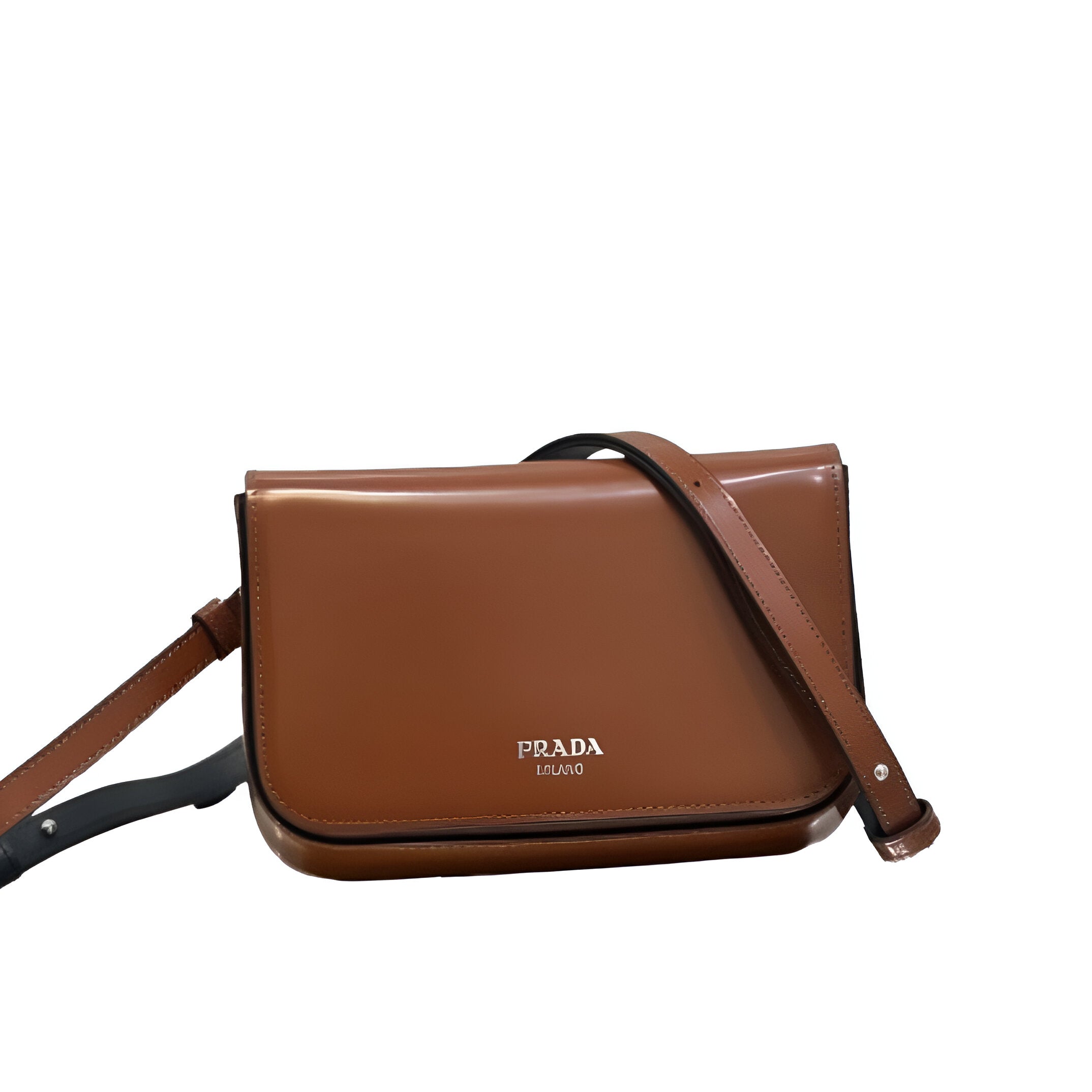 Prada Brown Leather Crossbody Bag