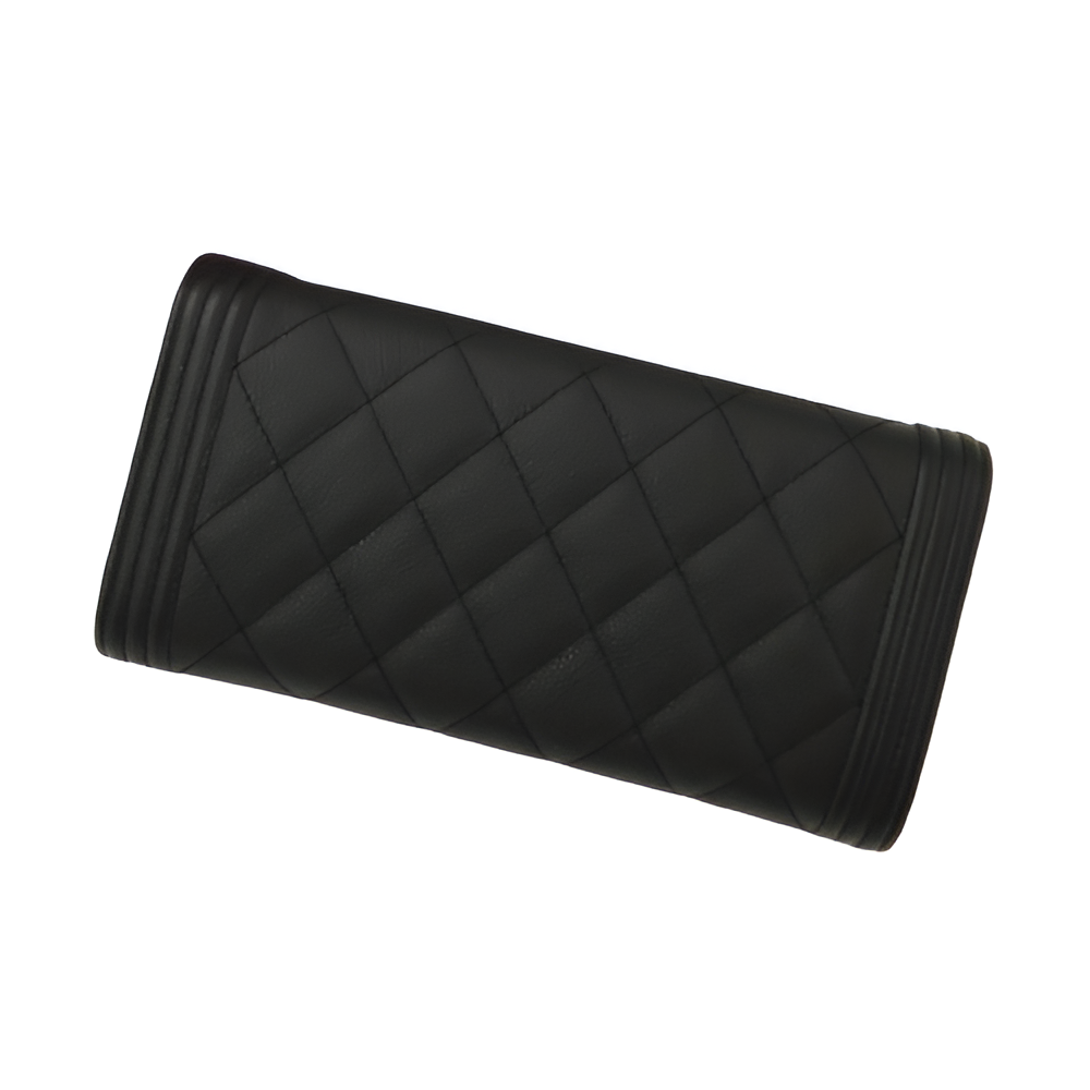 Chanel-Inspired Quilted Flap Wallet