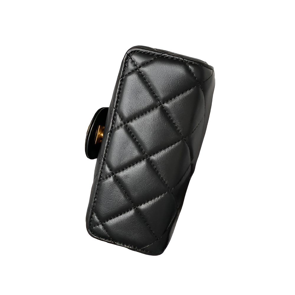 CHANEL Quilted Black Mini Tote Bag