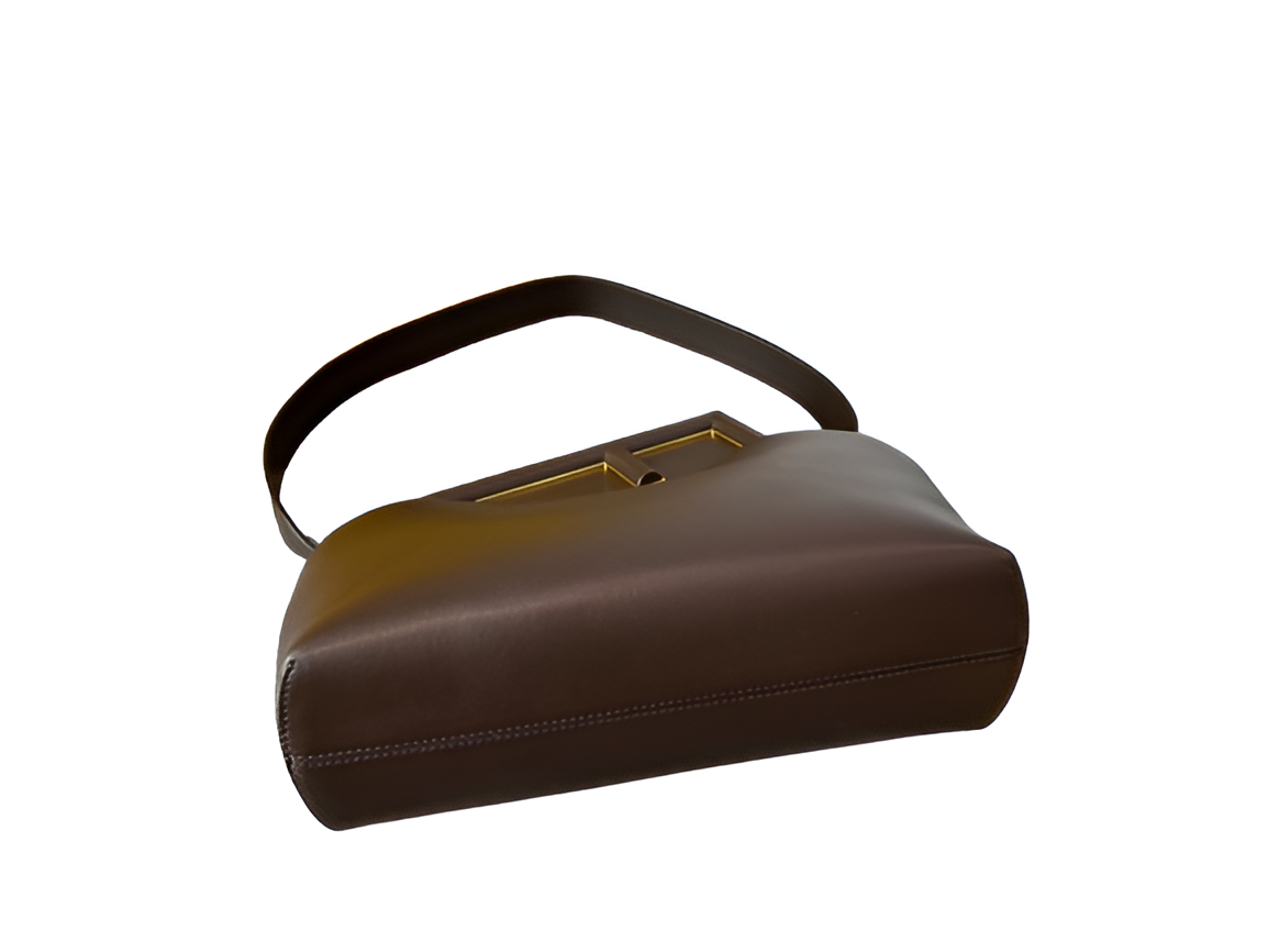Fendi Dark Brown Leather Handbag