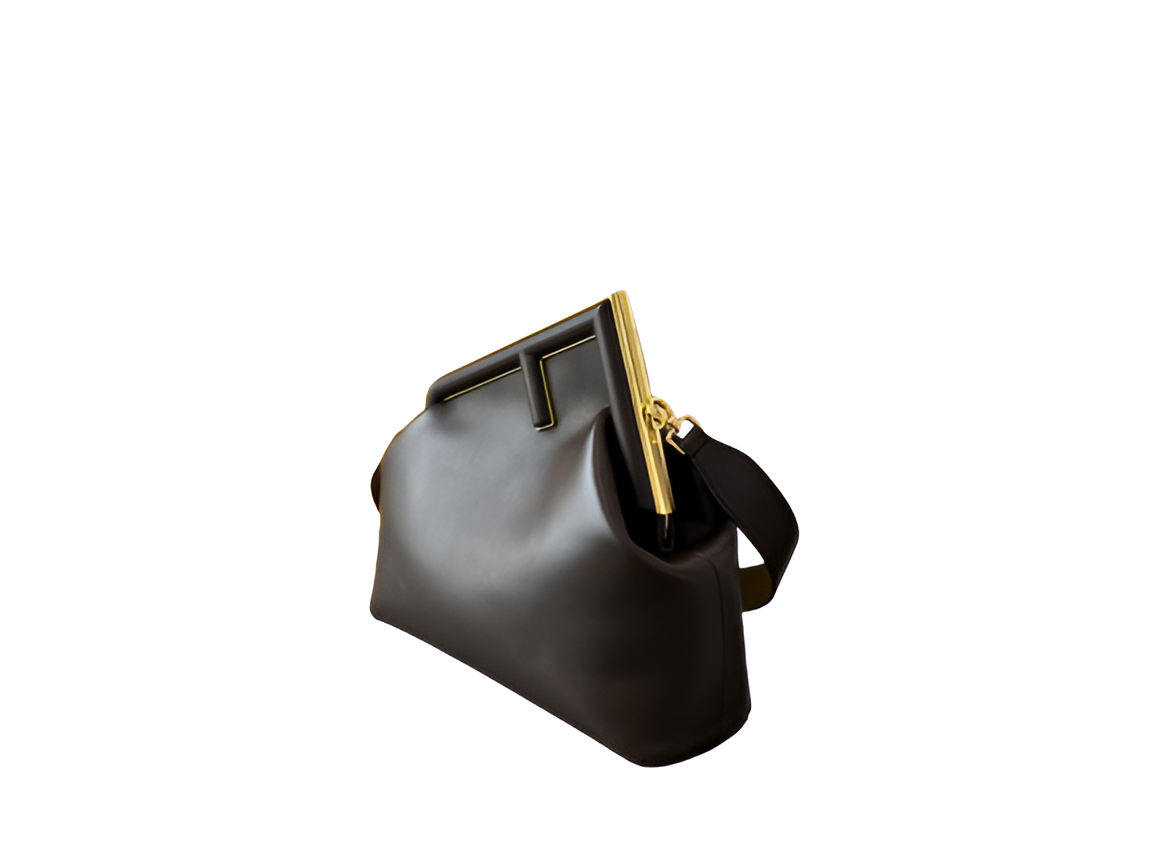 Fendi Dark Brown Leather Handbag