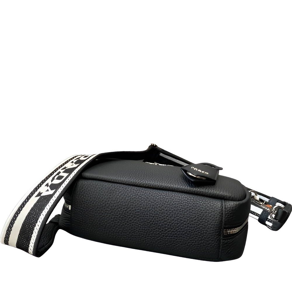 Prada Black Leather Mini Duffle Bag