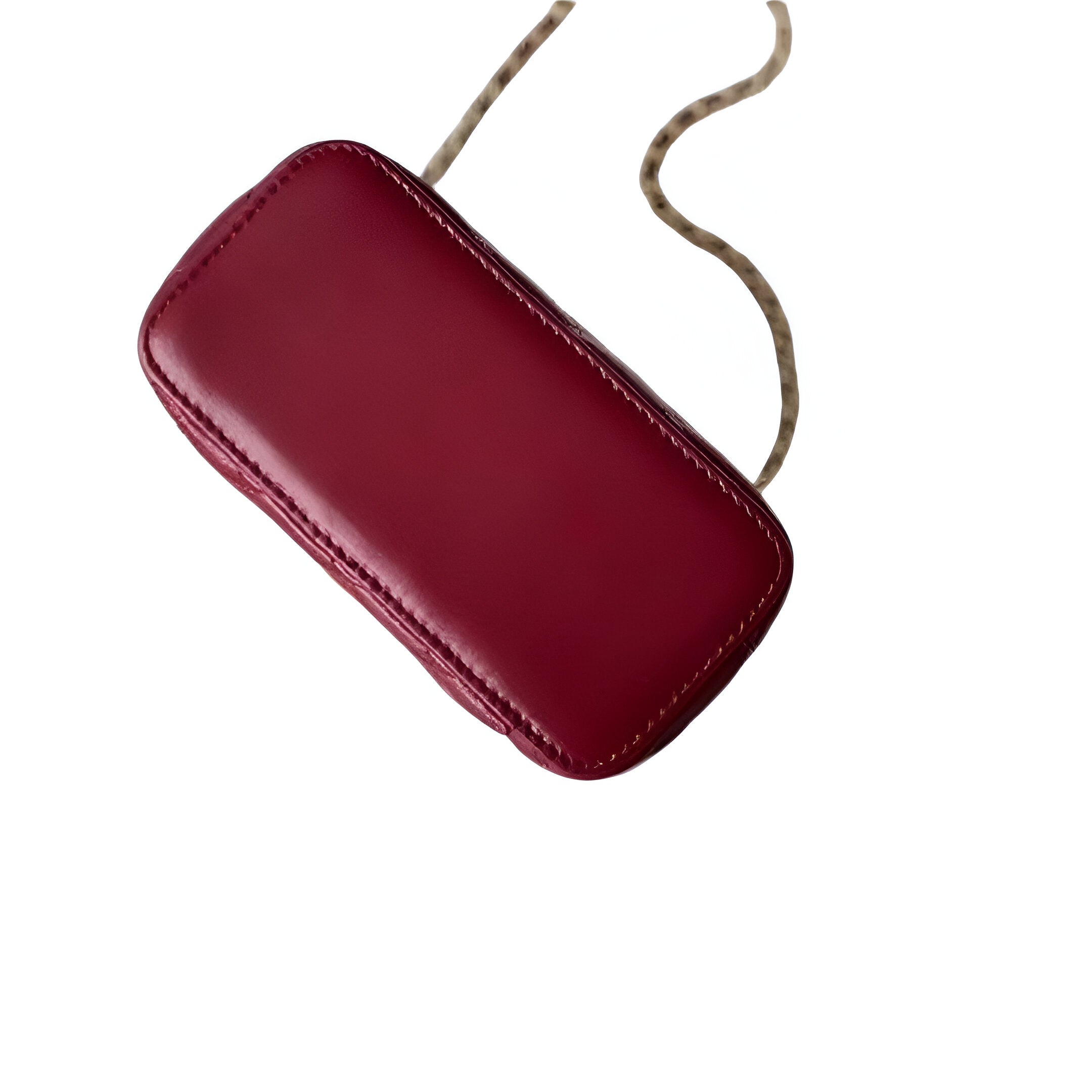 CHANEL Quilted Maroon Camera Bag