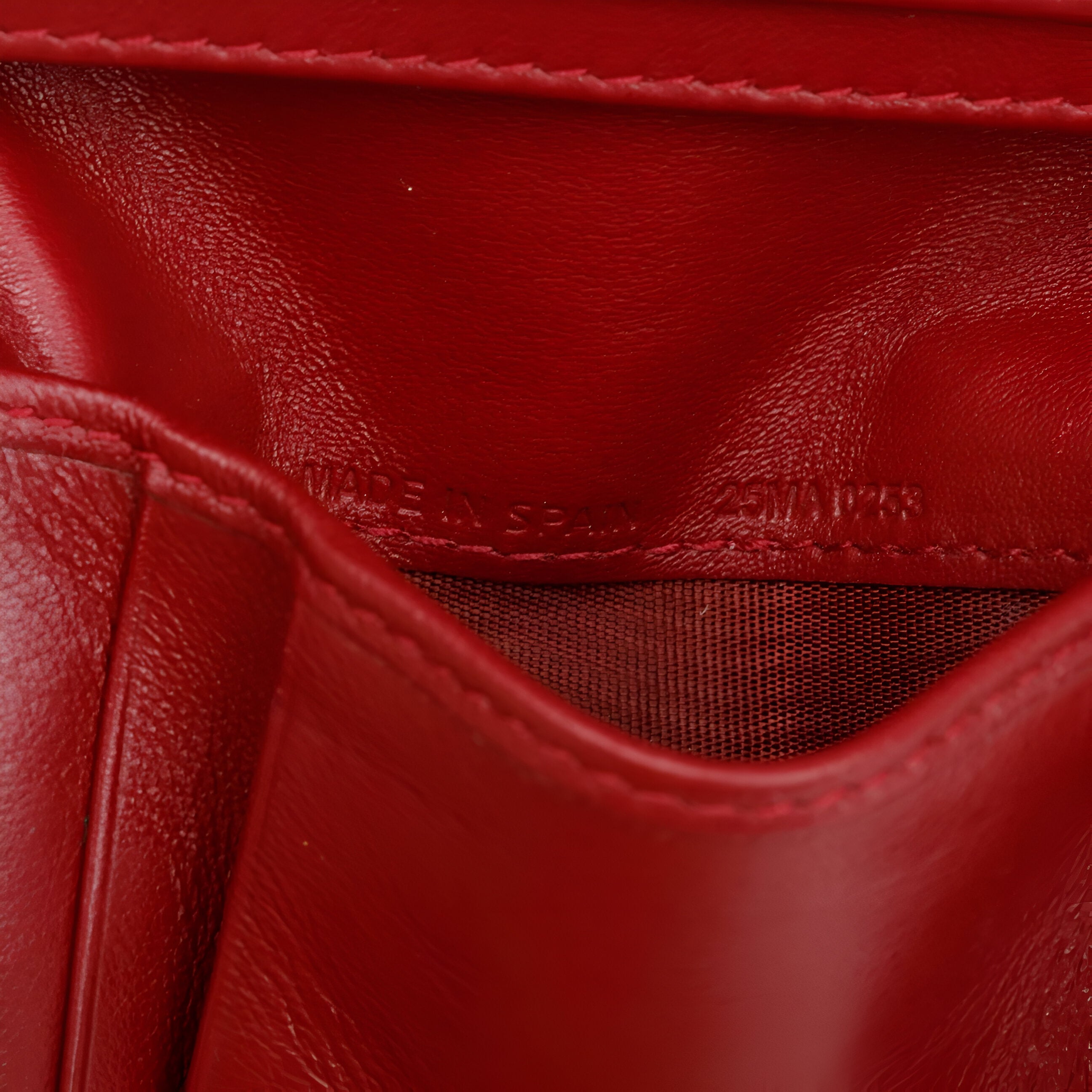 Dior Red Patent Leather Card Holder
