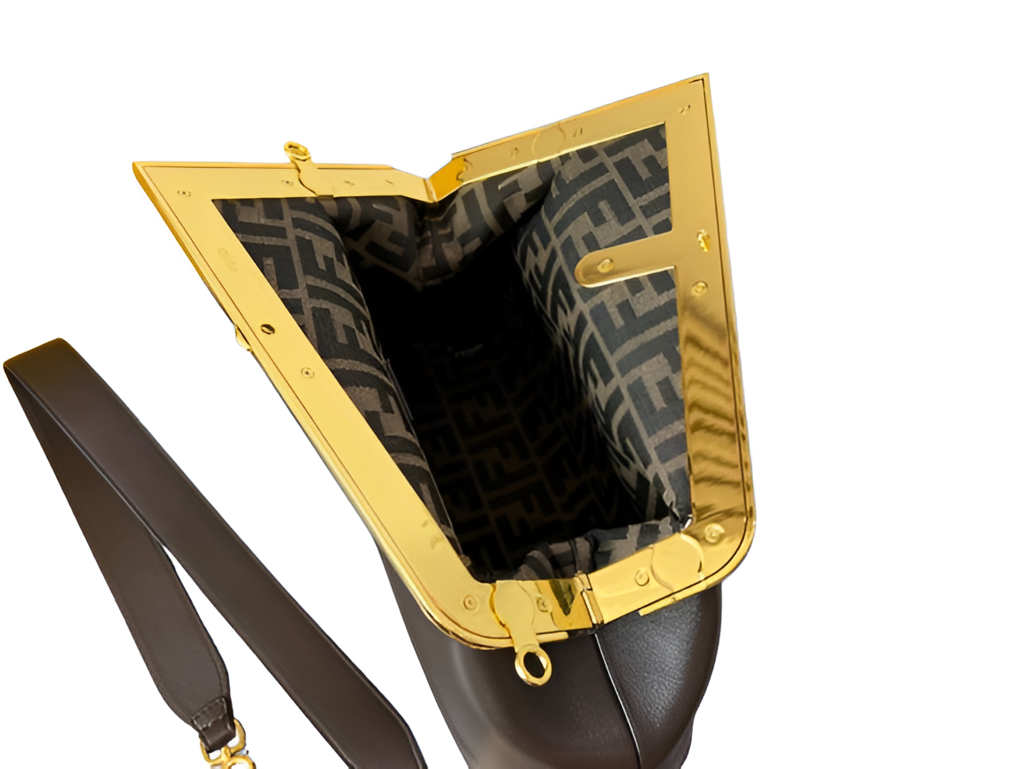 Fendi Dark Brown Leather Handbag