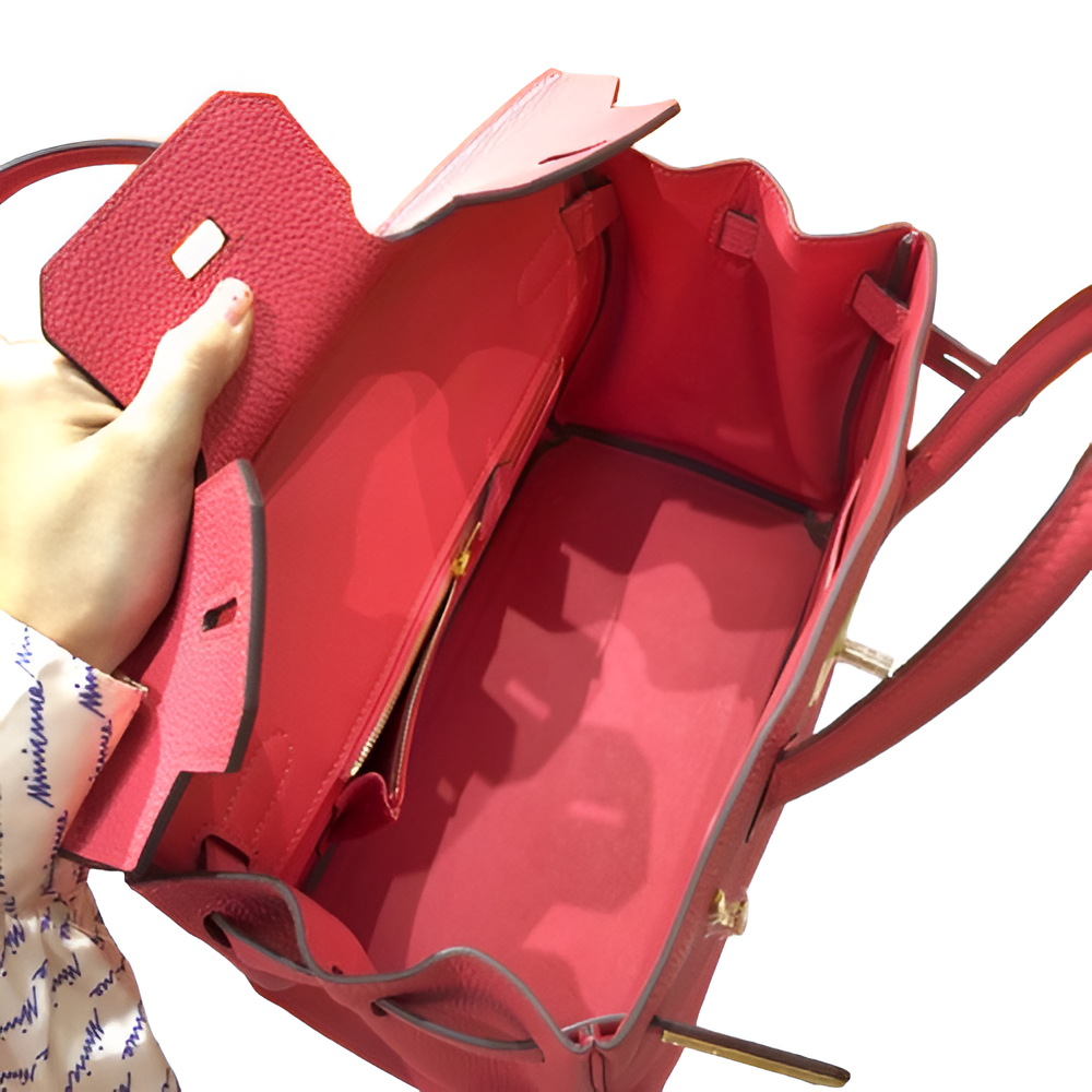 Premium Hermes-Inspired Pink Tote Bag