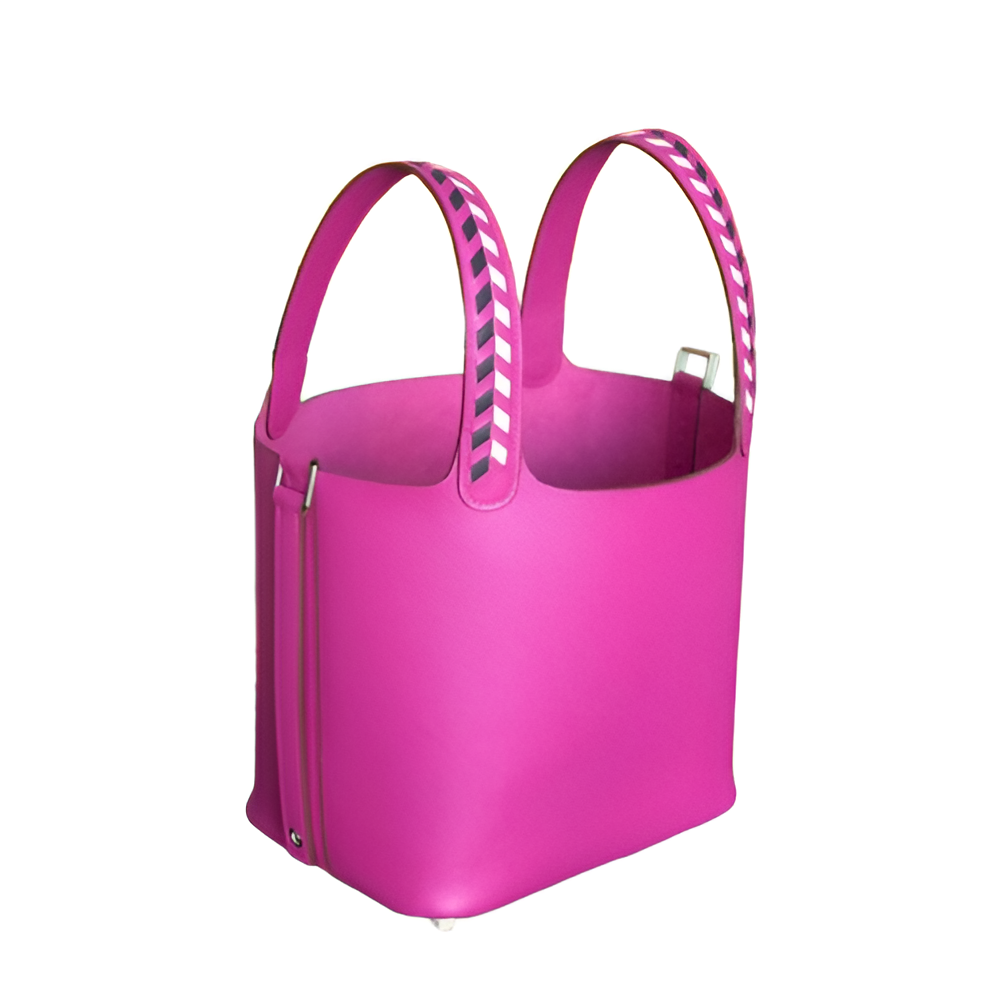 Premium Hermes-Inspired Pink Bucket Bag