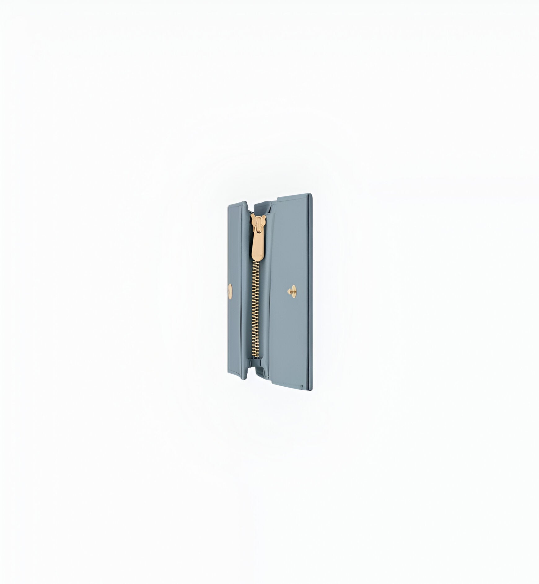 Dior Light Blue Quilted Leather Card Holder