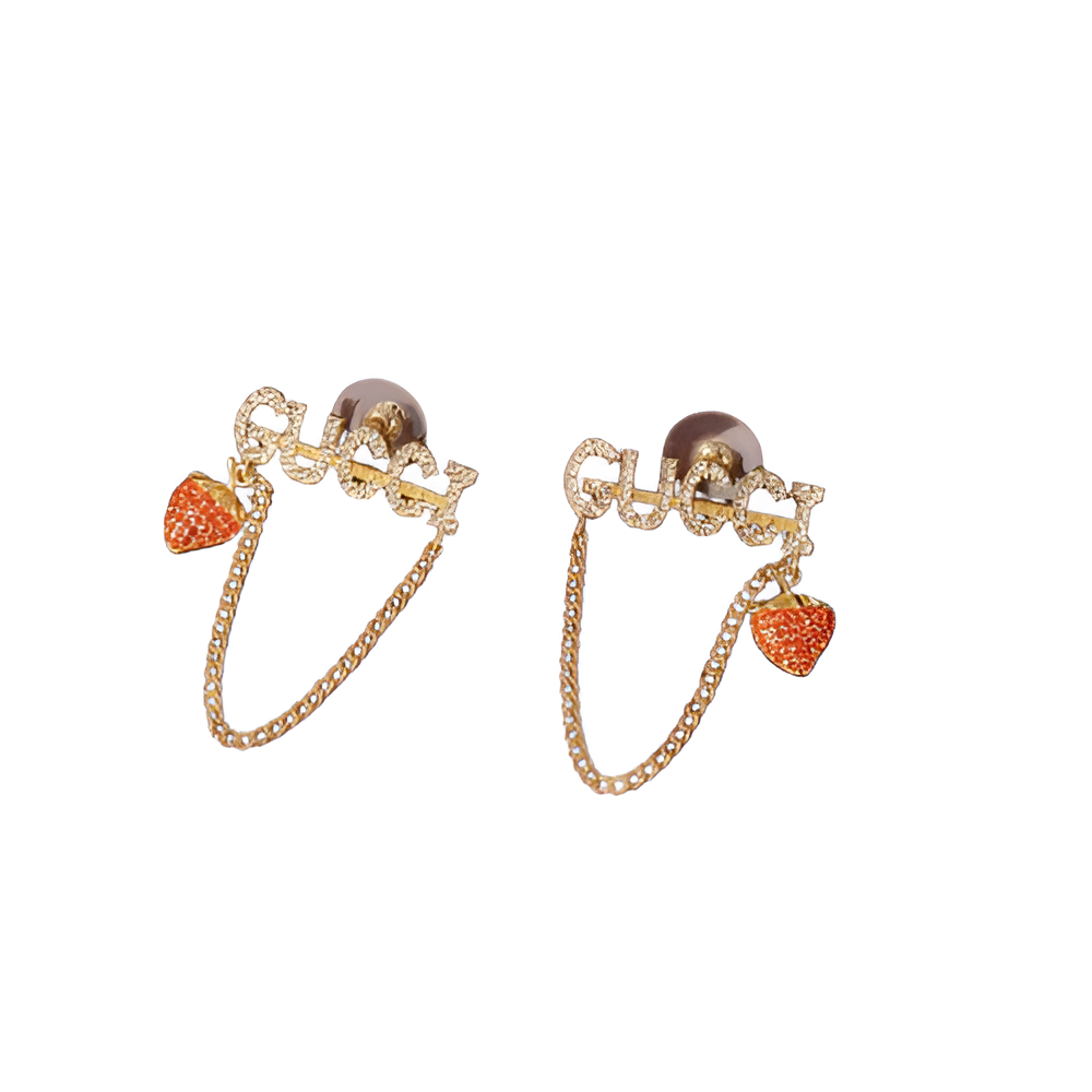 Gucci Strawberry Dangle Earrings