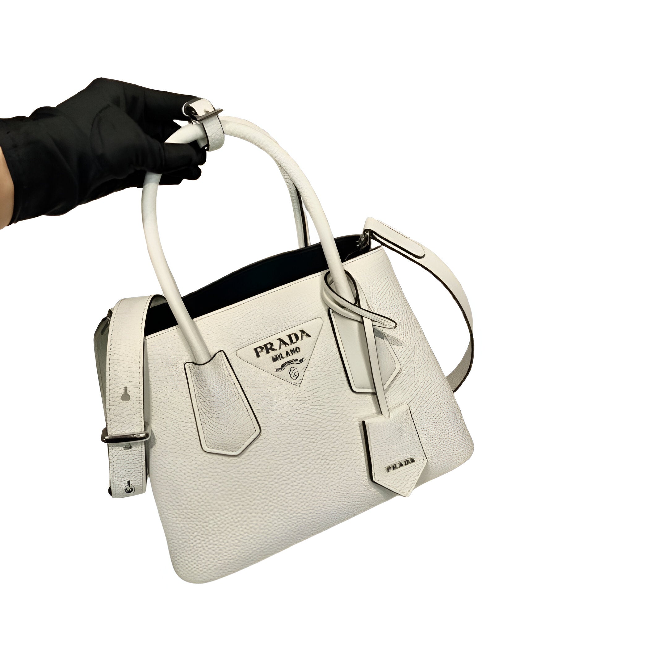 Prada White Leather Handbag