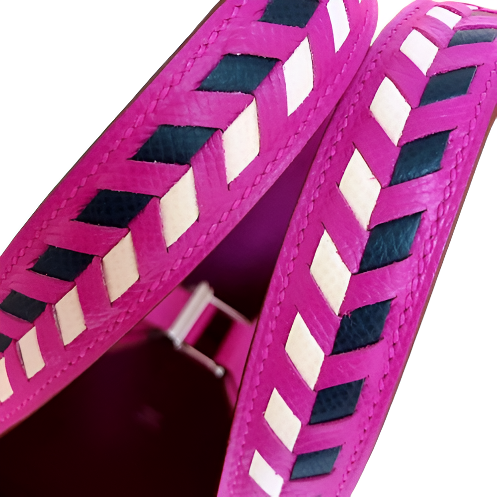 Premium Hermes-Inspired Pink Bucket Bag