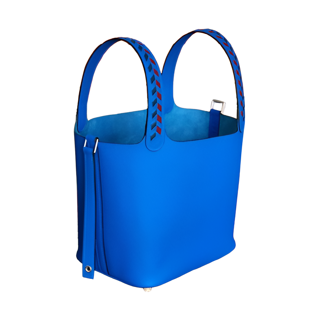 Premium Hermes-Inspired Blue Bucket Bag