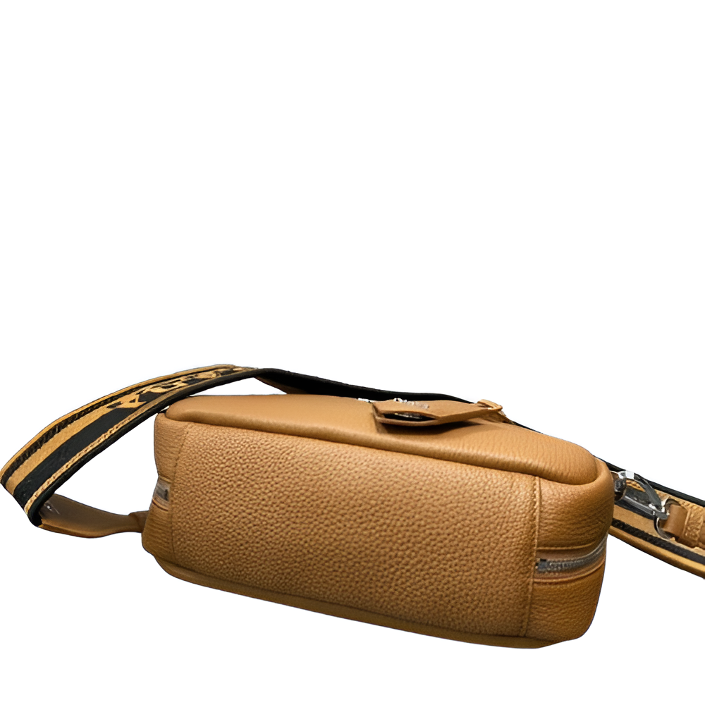 Prada Tan Leather Mini Duffle Bag