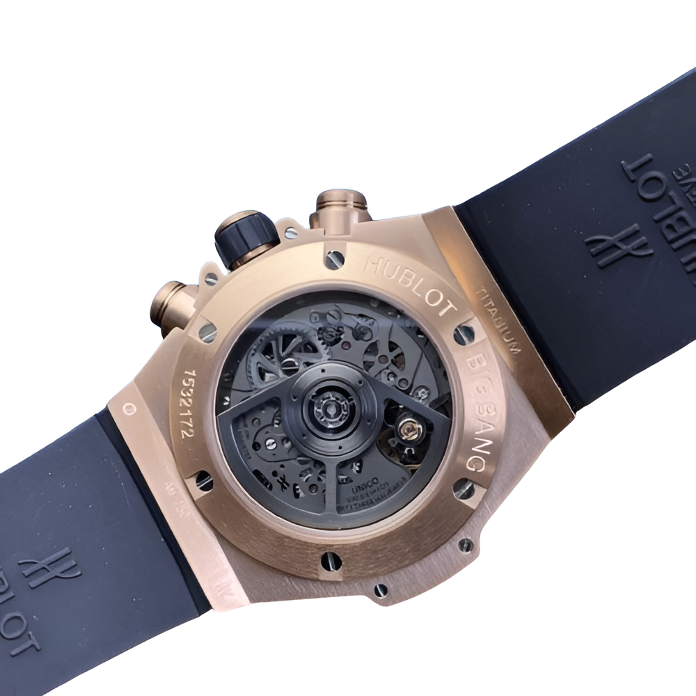 Hublot Rose Gold & Black Chronograph Men's Watch