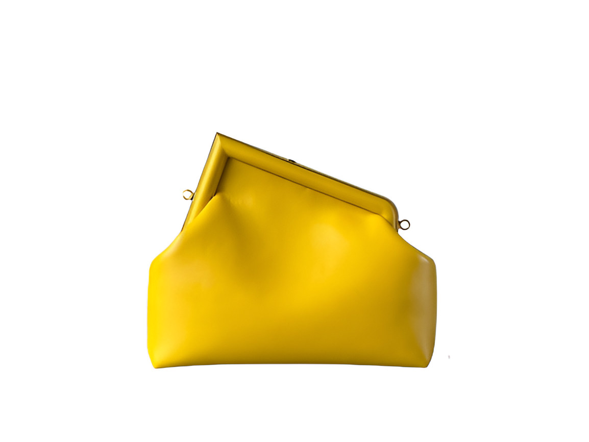 Fendi Yellow Leather Handbag