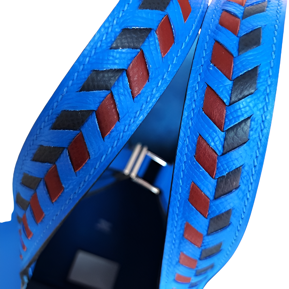 Premium Hermes-Inspired Blue Bucket Bag