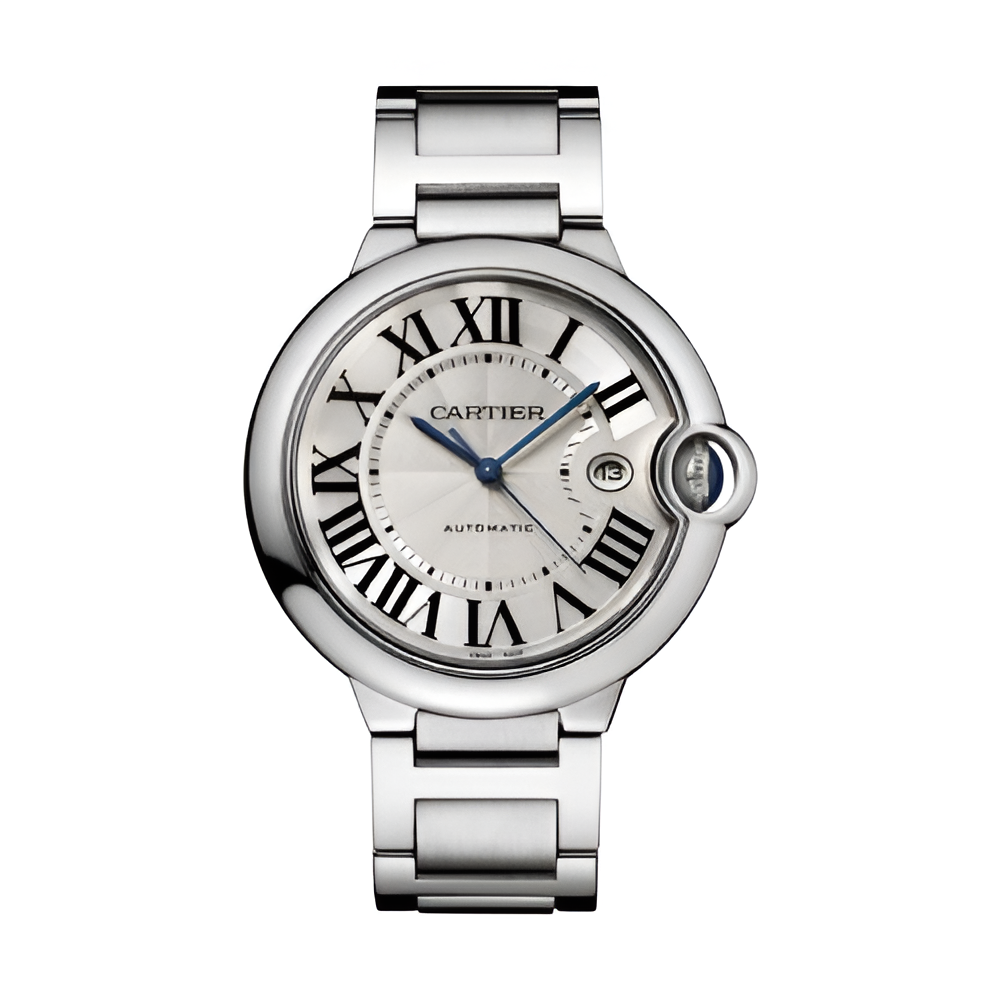 Cartier Ballon Bleu Stainless Steel Men's Watch with Date