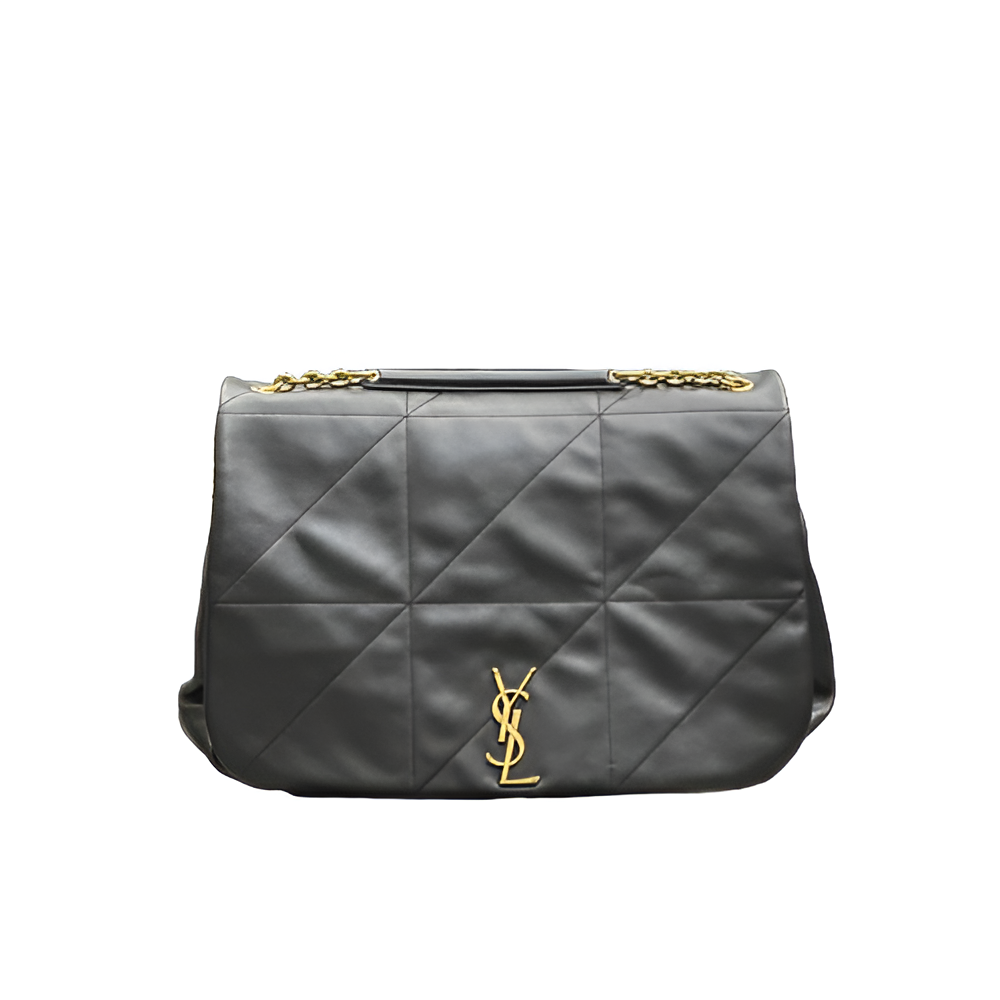 YSL Black Quilted Large Chain Bag