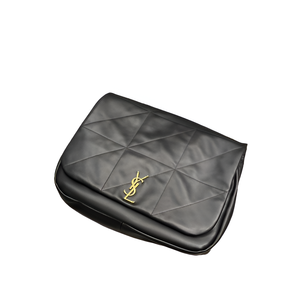 YSL Black Quilted Large Chain Bag
