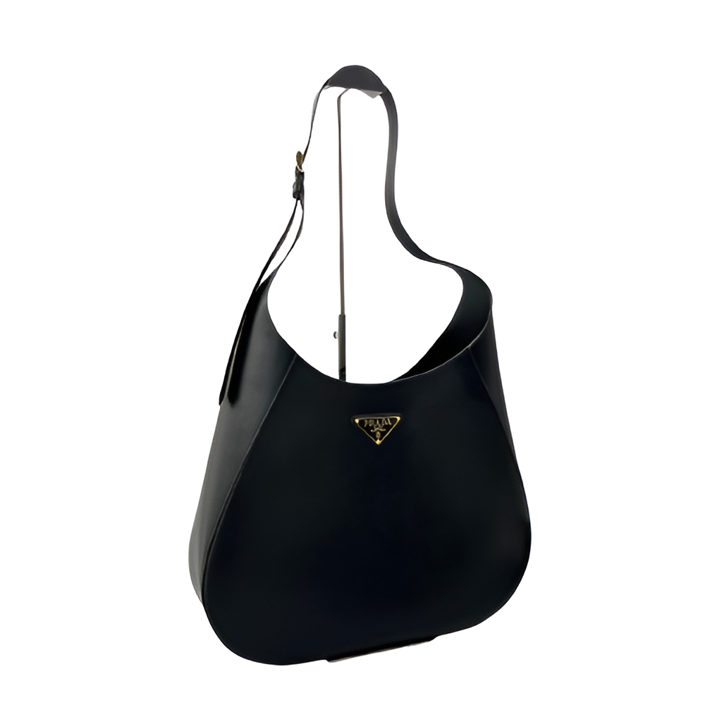 Prada Black Leather Shoulder Bag