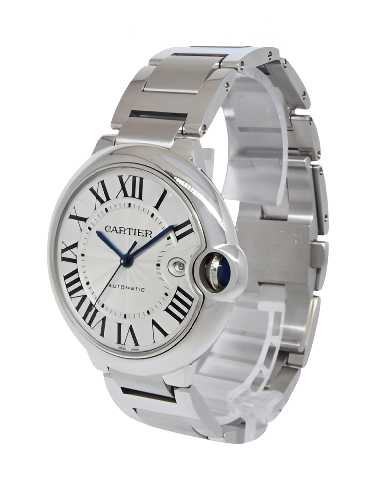 Cartier Ballon Bleu Stainless Steel Men's Watch with Date