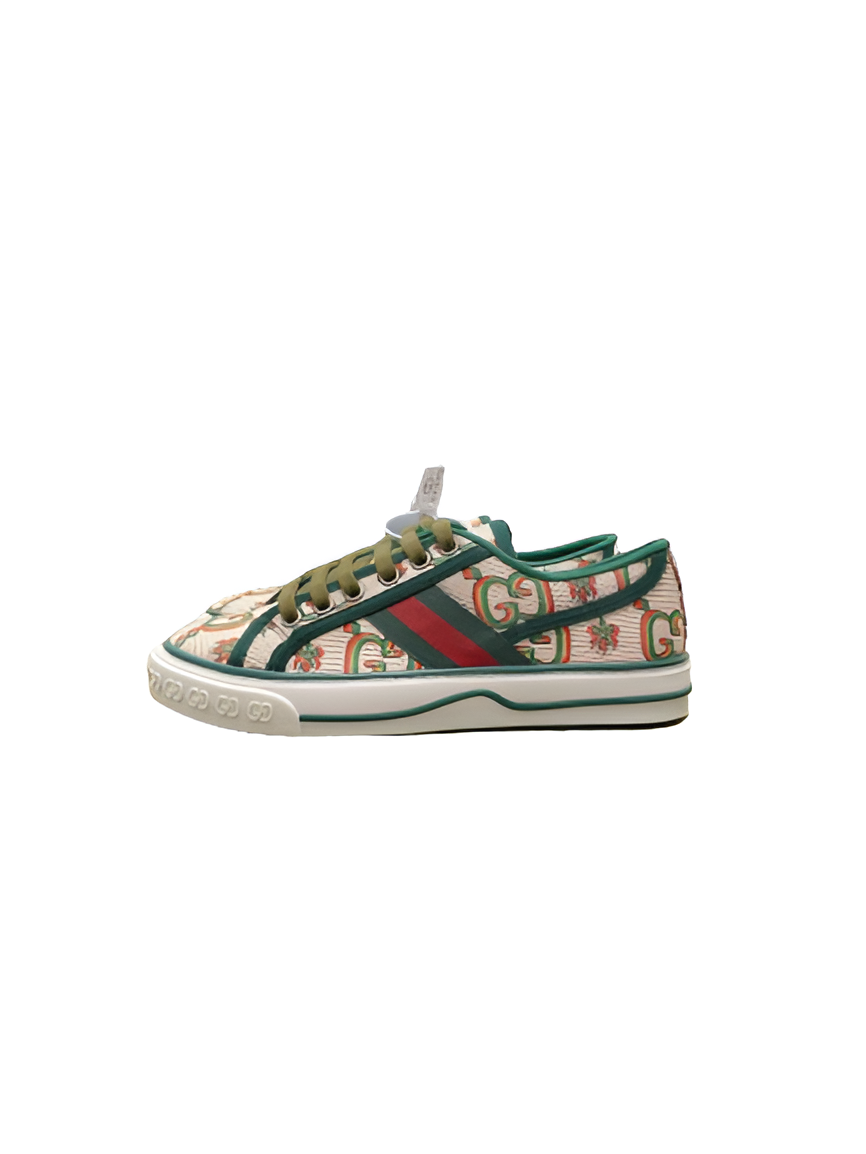 Gucci Men's Green Stripe GG Sneakers