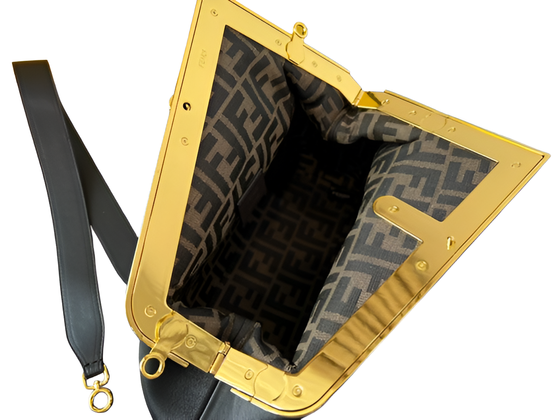 Fendi Black Leather Handbag