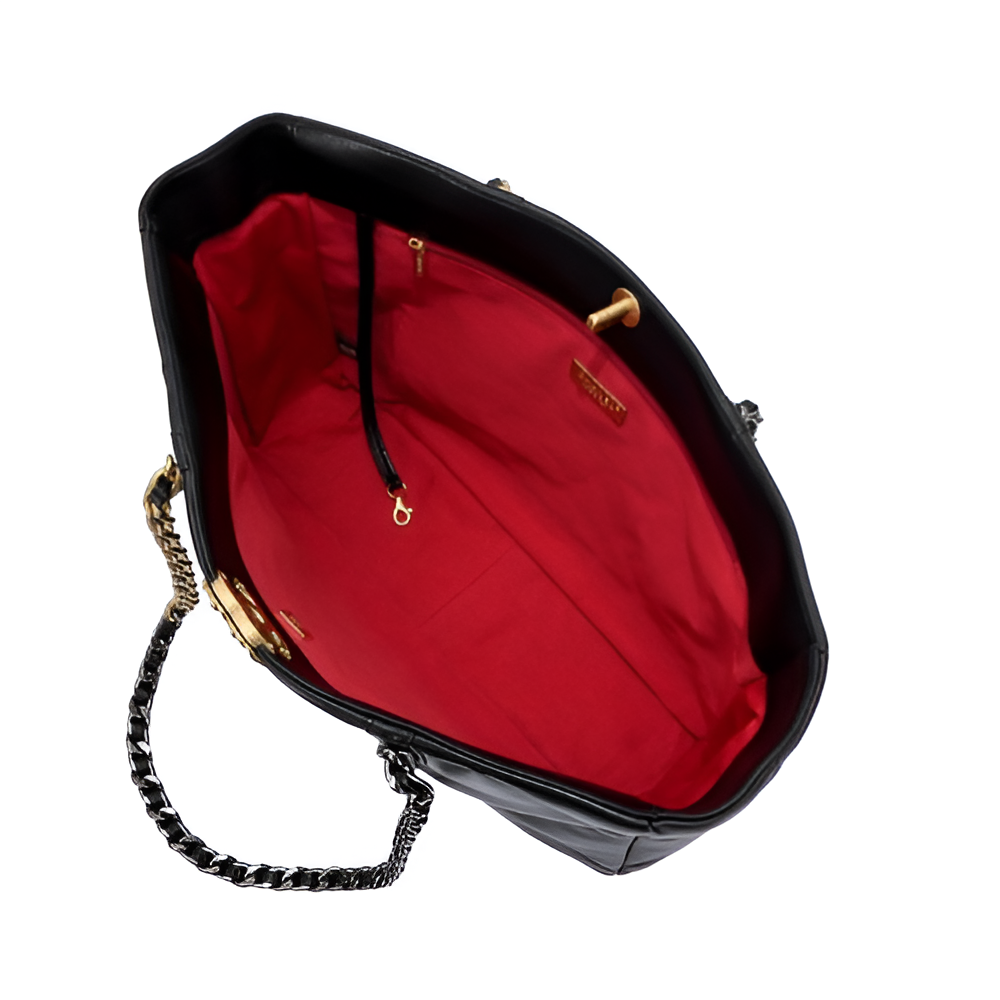 CHANEL Quilted Black Large Tote Bag