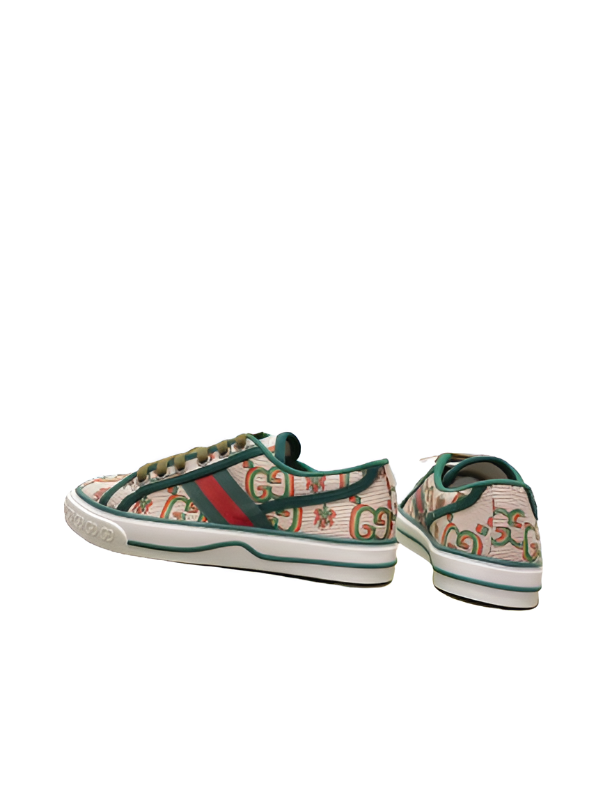 Gucci Men's Green Stripe GG Sneakers