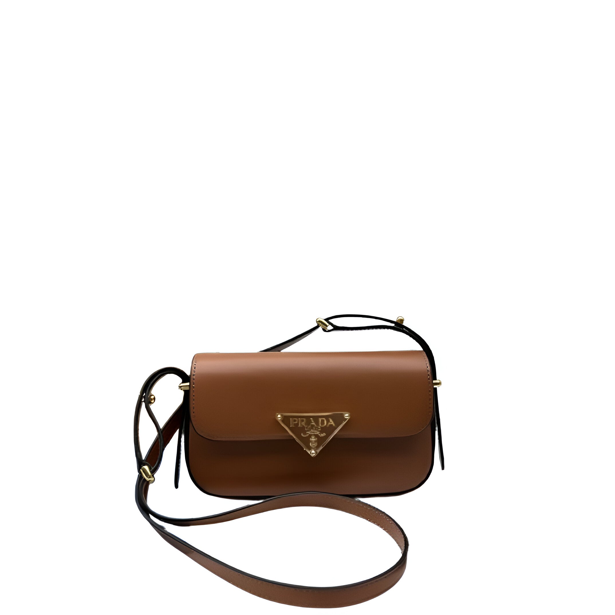 Prada Brown Leather Crossbody Bag