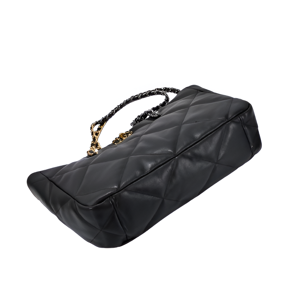 CHANEL Quilted Black Large Tote Bag