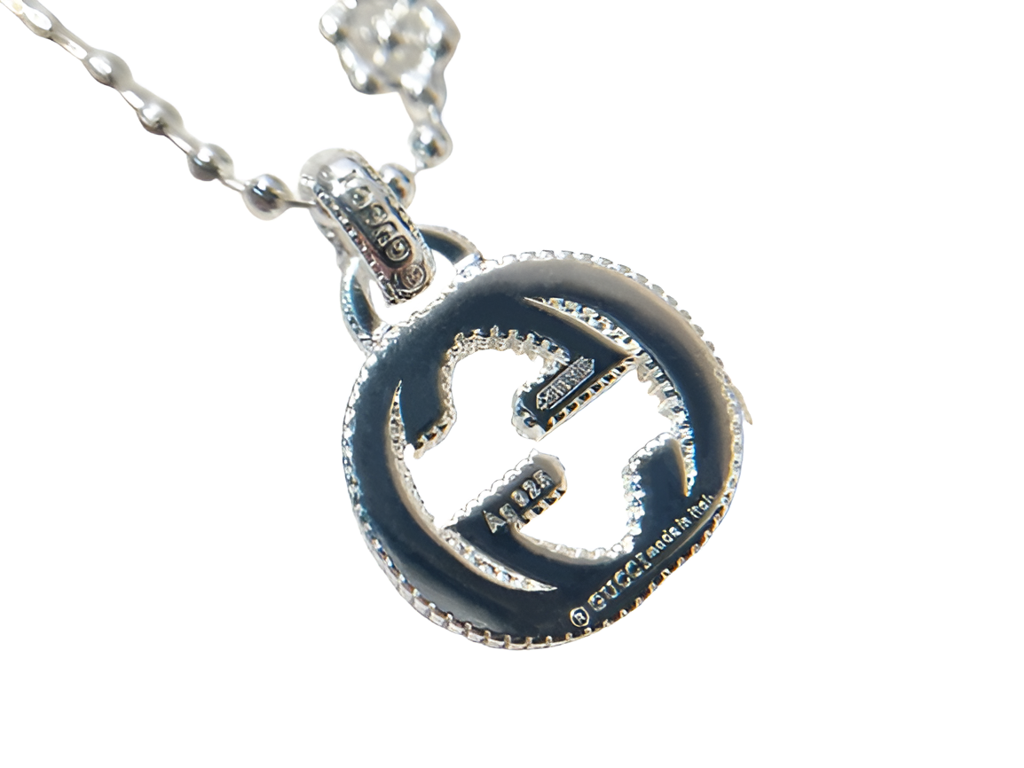 Gucci Silver Flower Necklace