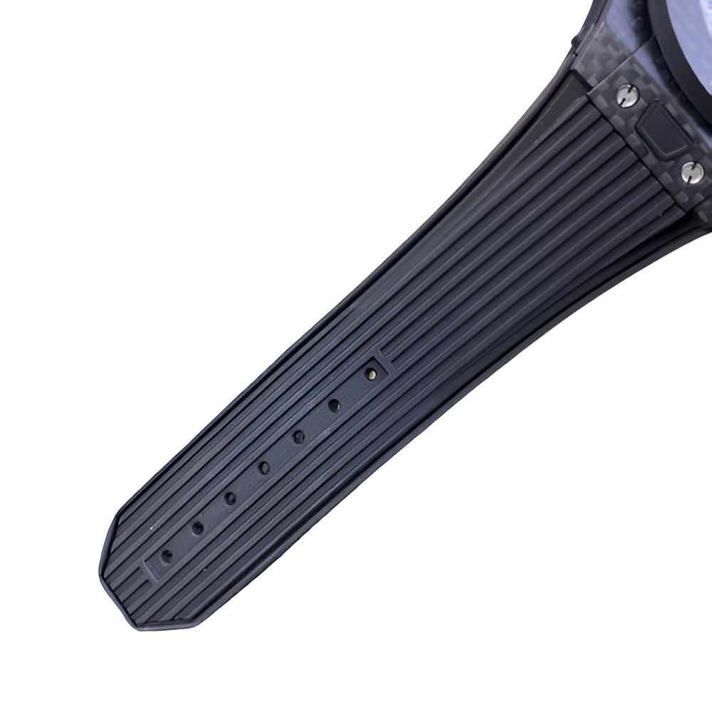 Hublot Black Carbon Fiber Skeleton Dial Men's Chronograph Watch