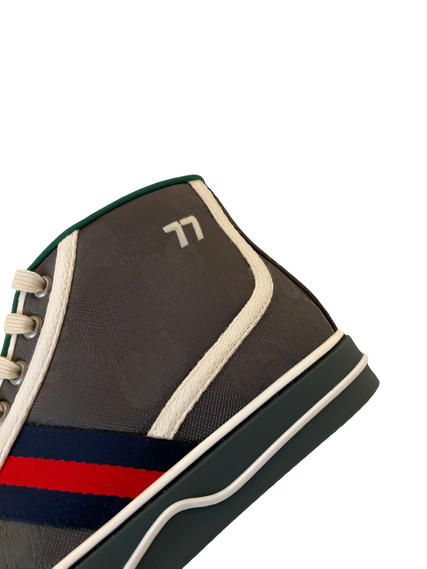 Gucci  Men's High-Top GG Stripe Sneakers
