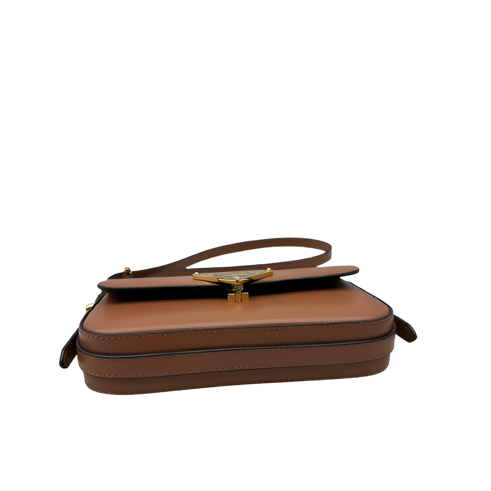 Prada Brown Leather Crossbody Bag
